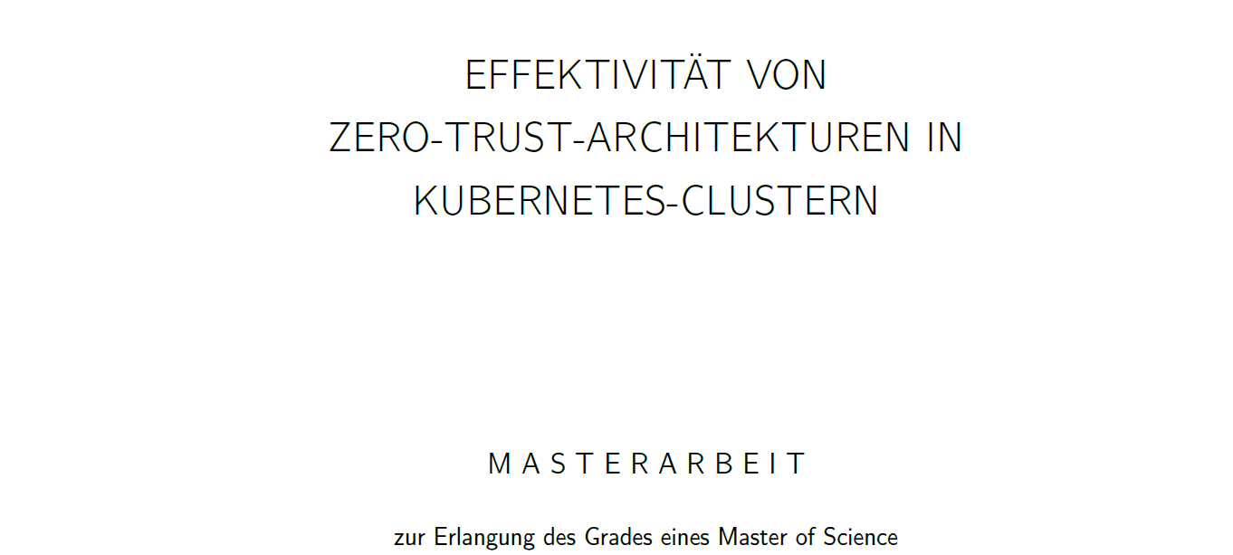 Master's Thesis